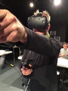 Testing out virtual reality