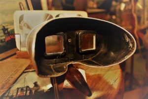 stereoscope in front of a picture